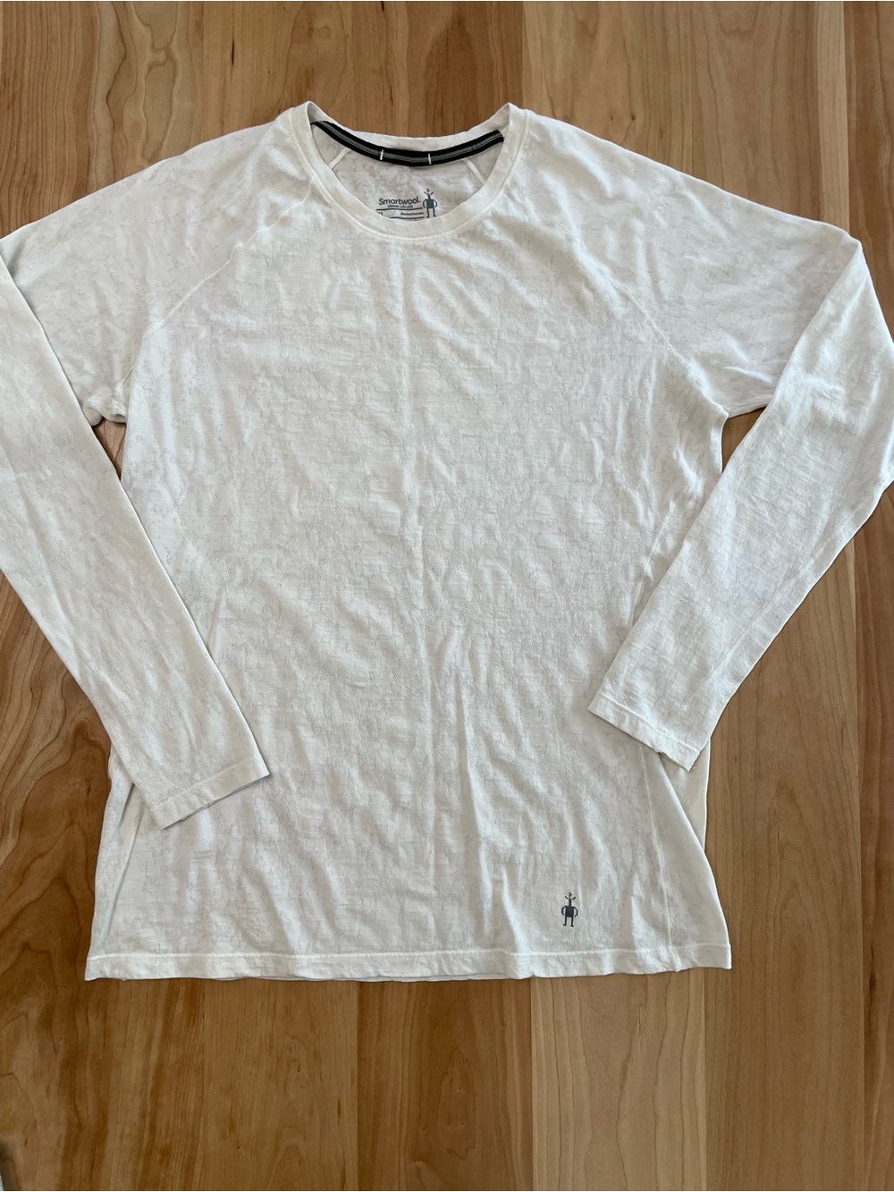 Smartwool Merino 150 Lace Baselayer Long-Sleeve Top Ivory Semi Sheer Size XL